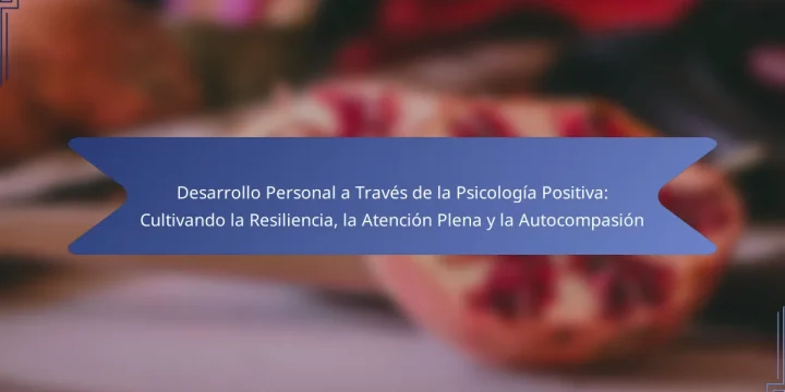 Desarrollo Personal a Través de la Psicología Positiva: Cultivando la Resiliencia, la Atención Plena y la Autocompasión