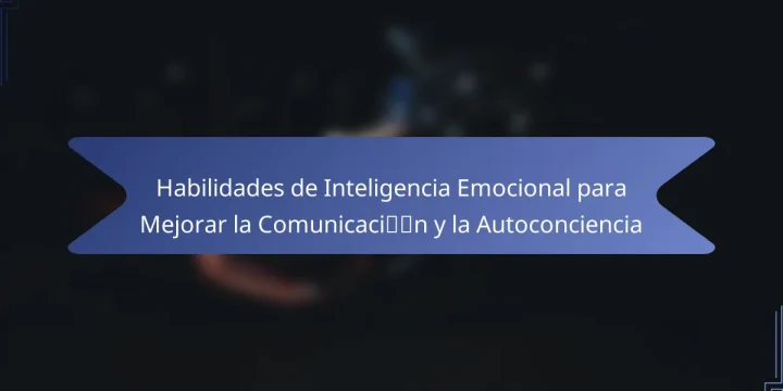Habilidades de Inteligencia Emocional para Mejorar la Comunicación y la Autoconciencia