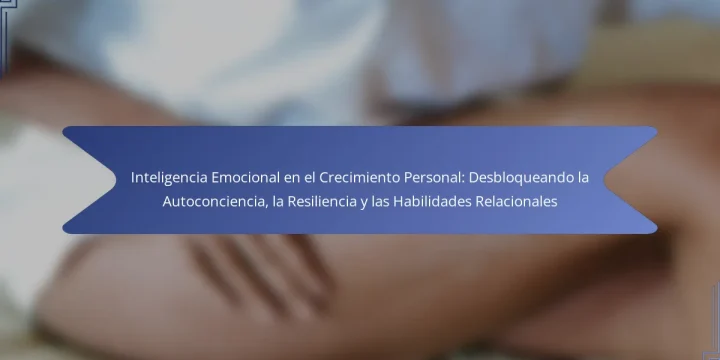 Inteligencia Emocional en el Crecimiento Personal: Desbloqueando la Autoconciencia, la Resiliencia y las Habilidades Relacionales