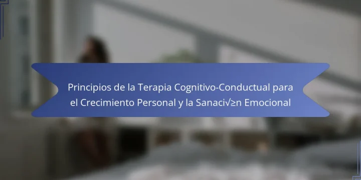 Principios de la Terapia Cognitivo-Conductual para el Crecimiento Personal y la Sanación Emocional
