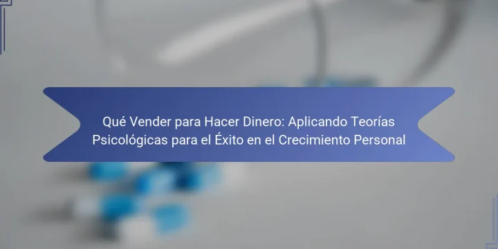 Qué Vender para Hacer Dinero: Aplicando Teorías Psicológicas para el Éxito en el Crecimiento Personal