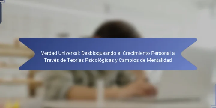 Verdad Universal: Desbloqueando el Crecimiento Personal a Través de Teorías Psicológicas y Cambios de Mentalidad