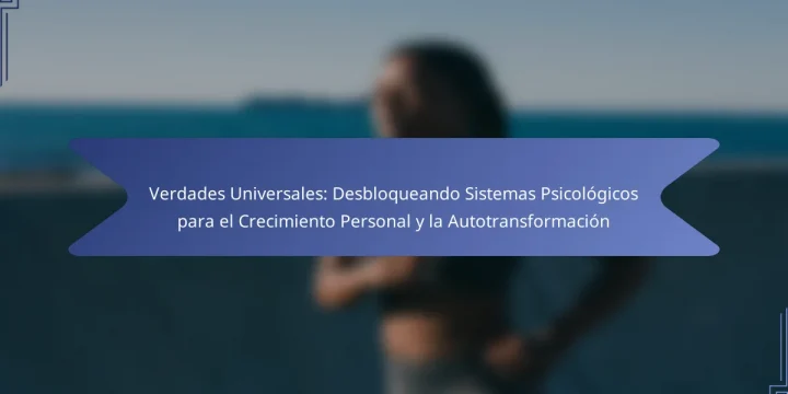 Verdades Universales: Desbloqueando Sistemas Psicológicos para el Crecimiento Personal y la Autotransformación